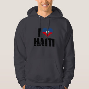 VESTE À CAPUCHE J'AIME LE HAÏTI