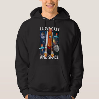 Veste À Capuche J'Aime Les Chats Et L'Espace Chat & Espace