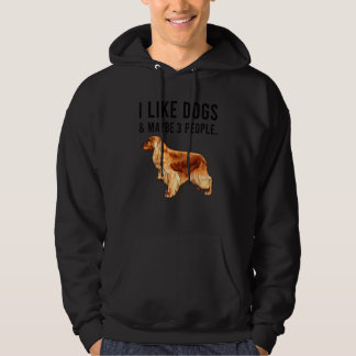 Veste À Capuche J'aime les chiens de race Cocker Spaniel Anglais e
