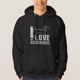 Veste À Capuche J'Aime Les Dachshunds