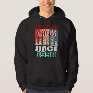 Veste À Capuche J'aime les échecs depuis 1998