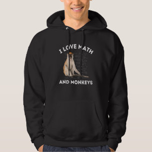 Veste À Capuche J'aime les maths et les singes amoureux des singes