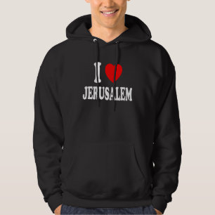 Veste À Capuche J'Aime Love Jérusalem Patrimoine Voyage Tourisme A