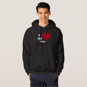Veste À Capuche J'Aime Ma Femme Personnalisée