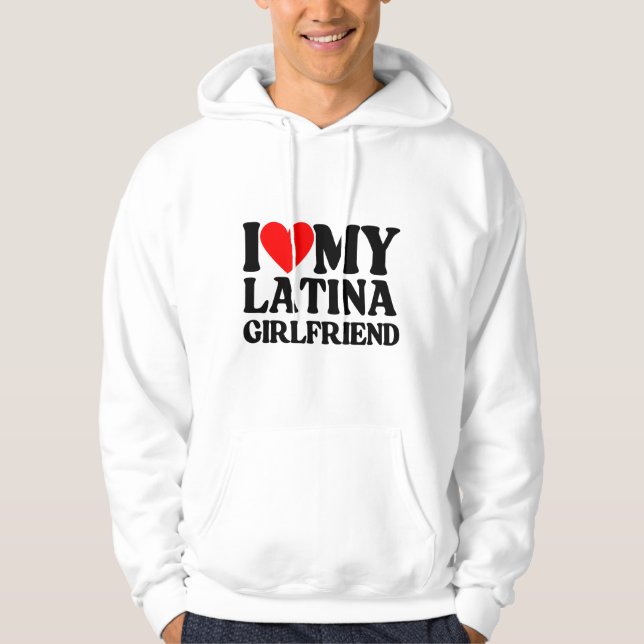 Veste À Capuche J'Aime Ma Fille Latina, J'Aime Ma Latina (Devant)