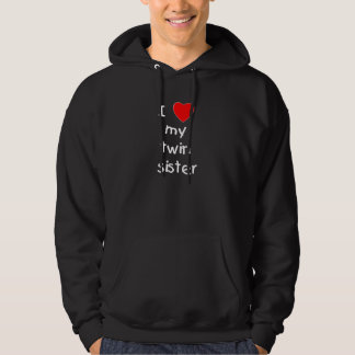 Veste À Capuche J'aime ma soeur jumelle