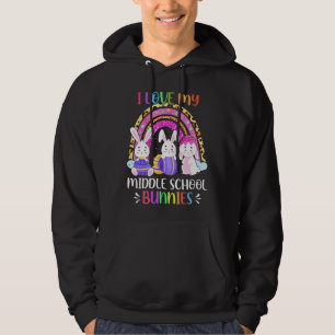 Veste À Capuche J'Aime Mes Lapins Du Milieu Enseignant Oeuf De Lap