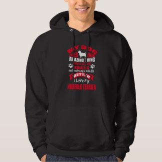 Veste À Capuche J'aime mon chien Norfolk Terrier chiots