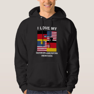 Veste À Capuche J'Aime Mon Patrimoine Allemand Américain