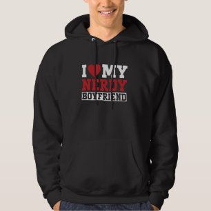 Veste À Capuche J'aime mon petit ami ringard couple petite amie