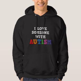 Veste À Capuche J'Aime Quelqu'Un Avec L'Autisme