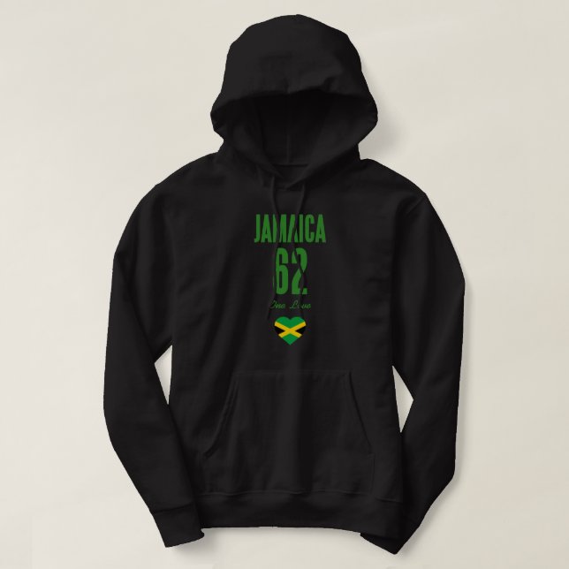 Veste À Capuche Jamaïque 62 One Love Jamaican Flag (Design devant)