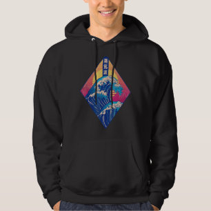 Veste À Capuche Japon Japon Vaporwave Grande Vague De Kanagawa