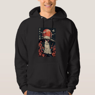 Veste À Capuche Japonais Chat Neko Vêtements Vintages Mont Fuji Sa