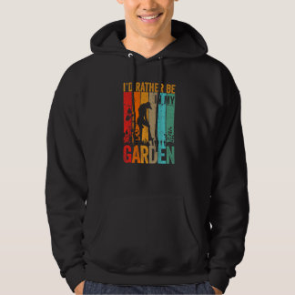 Veste À Capuche Jardin Je Préfère Travailler Dans Mon Jardin Retro