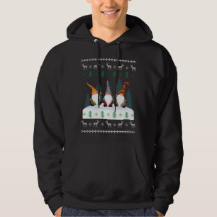 Veste À Capuche Jardin mignon Gnomes Xmas Elf Noël moche