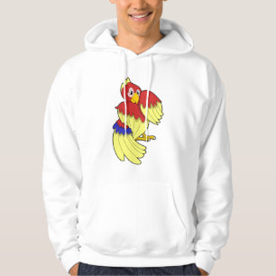 Veste À Capuche Jaune rouge perroquet