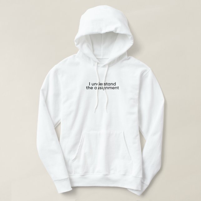 Veste À Capuche Je comprends l'affectation (Design devant)