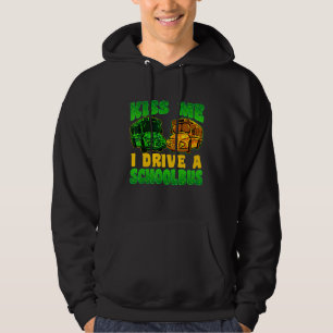Veste À Capuche Je conduis un autobus scolaire St Patrick's Day Sh
