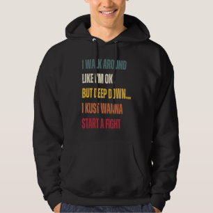 Veste À Capuche Je déambule comme si j'allais bien mais en profond