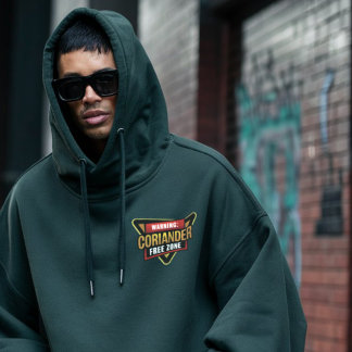 Veste À Capuche Je déteste la coriandre / cilantro Zone libre