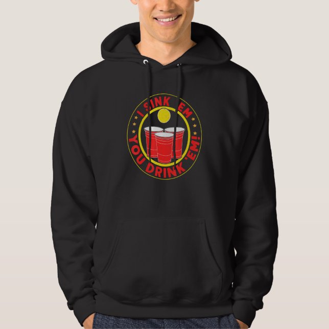 Veste À Capuche Je les envoie, tu les bois... (Devant)