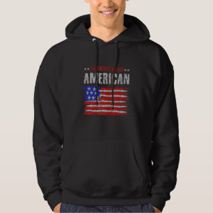 Veste À Capuche Je m'identifie comme un Américain 4 juillet Quatr