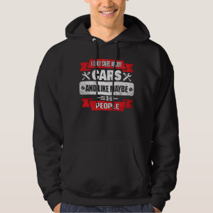 Veste À Capuche Je M'Occupe Seulement Des Voitures Et Peut-Être De