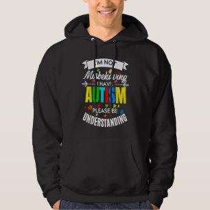 Veste À Capuche Je ne me comporte pas mal, j'ai de l'autisme, s'il