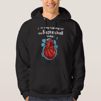 Veste À Capuche Je ne parle qu'à mon basket-ball aujourd'hui