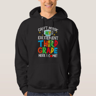 Veste À Capuche Je Ne Peux Pas Masquer Mon Excitation Troisième An