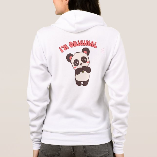 Veste À Capuche Je ne suis pas parfait Panda mignonne esthétique (Dos)