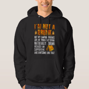 Veste À Capuche Je ne suis pas un ivrogne mais mes amis de camping