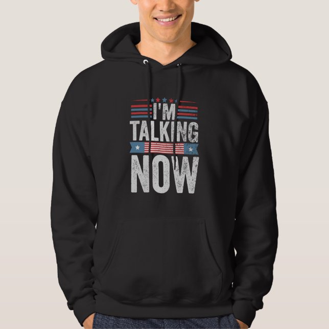 Veste À Capuche Je parle maintenant du débat du président Trump Ka (Devant)