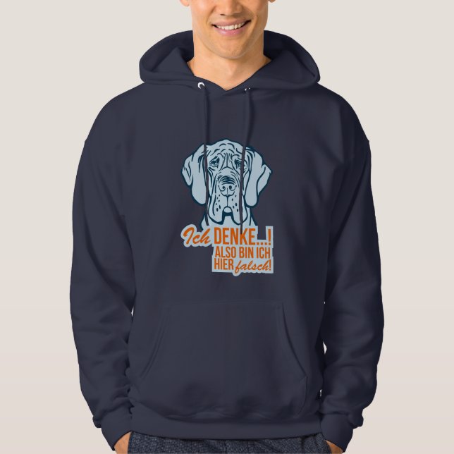 Veste À Capuche Je pense ! (Devant)