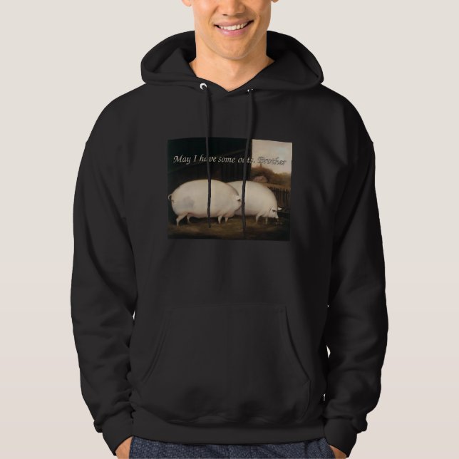 Veste À Capuche Je peux avoir de l'avoine. (Devant)