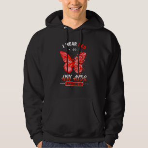Veste À Capuche Je Porte Du Rouge Pour Le Papillon De Sensibilisat