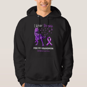 Veste À Capuche Je porte du violet pour la sensibilisation à l'épi