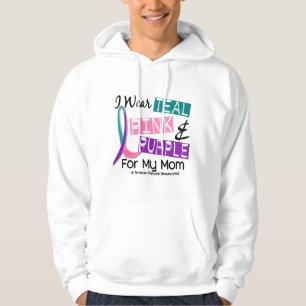 Veste À Capuche Je porte le ruban thyroïde pour ma maman 37