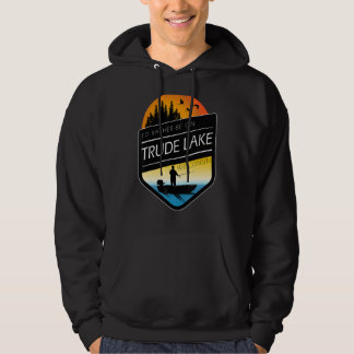 Veste À Capuche Je préférerais être sur Trude Lake Wisconsin Fishi
