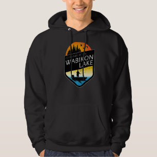Veste À Capuche Je préférerais être sur Wabikon Lake Wisconsin Fis