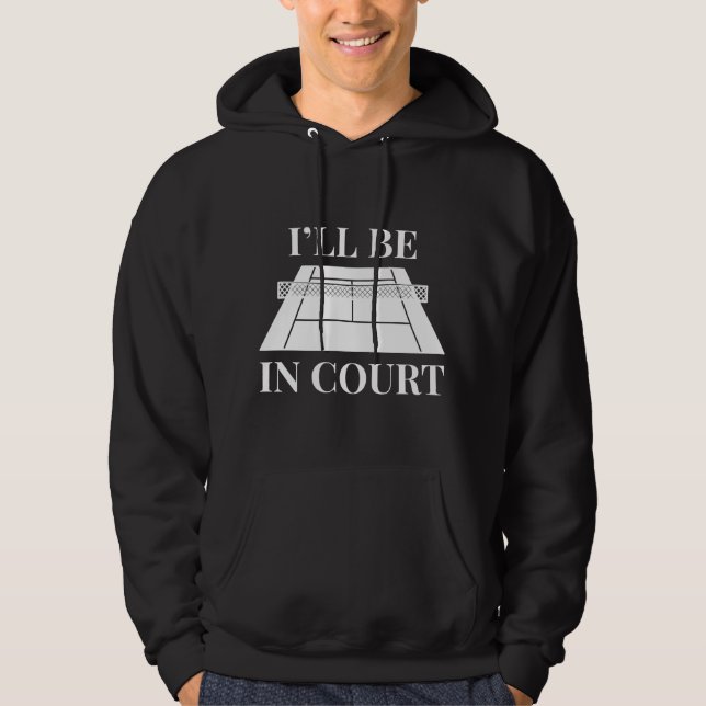 Veste À Capuche Je serai au tribunal (Devant)