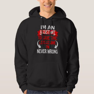 Veste À Capuche Je suis assistant pour gagner du temps Supposons q