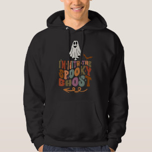 Veste À Capuche Je suis avec le Éffrayant Ghost Cool Super Retro
