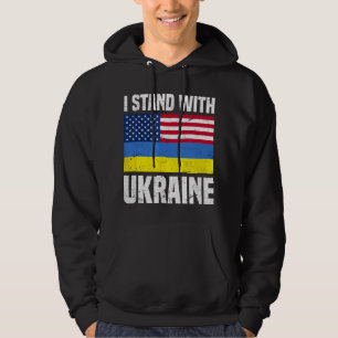 Veste À Capuche Je suis avec l'Ukraine Drapeau de l'Ukraine Ukrain