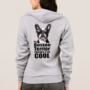 Veste À Capuche Je suis Cool Boston Terrier