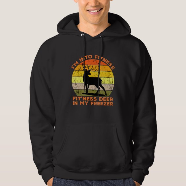 Veste À Capuche Je Suis Dans Fitness Deer Dans Mon Freezer Huntin (Devant)
