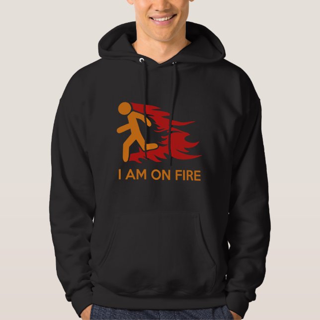 Veste À Capuche Je Suis En Feu (Devant)