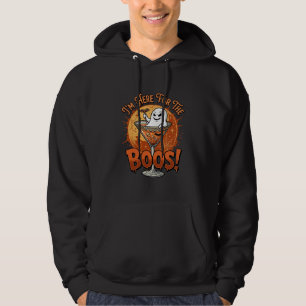 Veste À Capuche Je suis ici Boos Halloween Fantôme Boisson Toile d