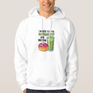 Veste À Capuche Je suis ici pour Sufganiyot et Matcha Hanoukka jui
